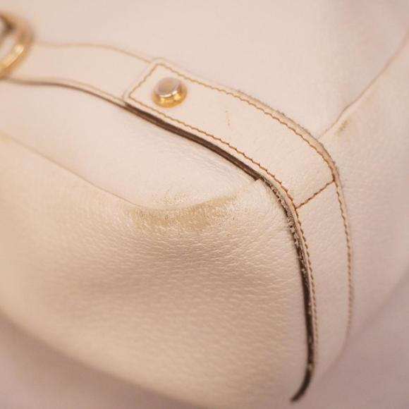 GUCCI Shoulder Bag Abby 130736 Leather Navy White Champagne Women's - Picture 6 of 10